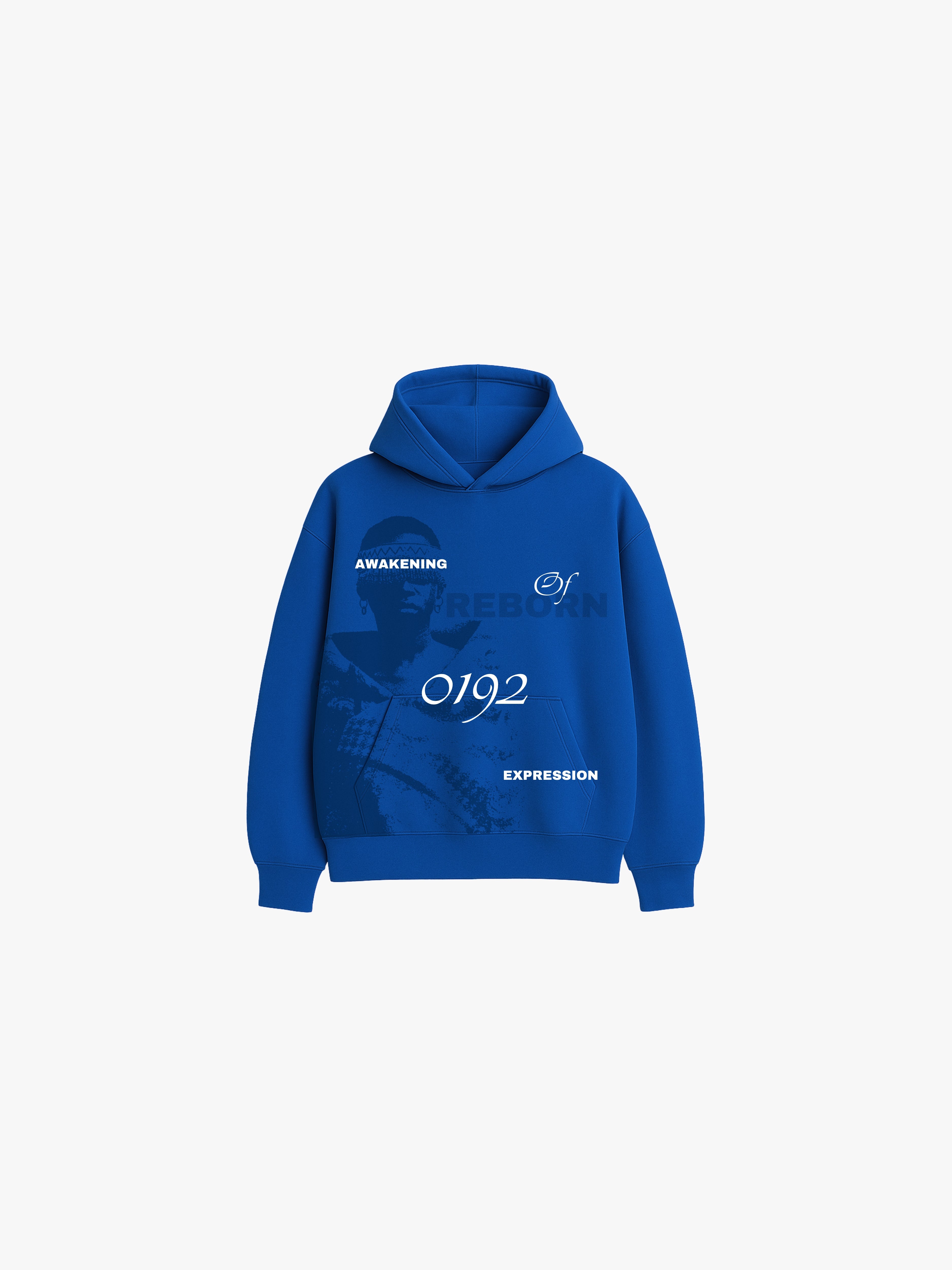 Identity Sacred Space Hoodie Boxy Blue
