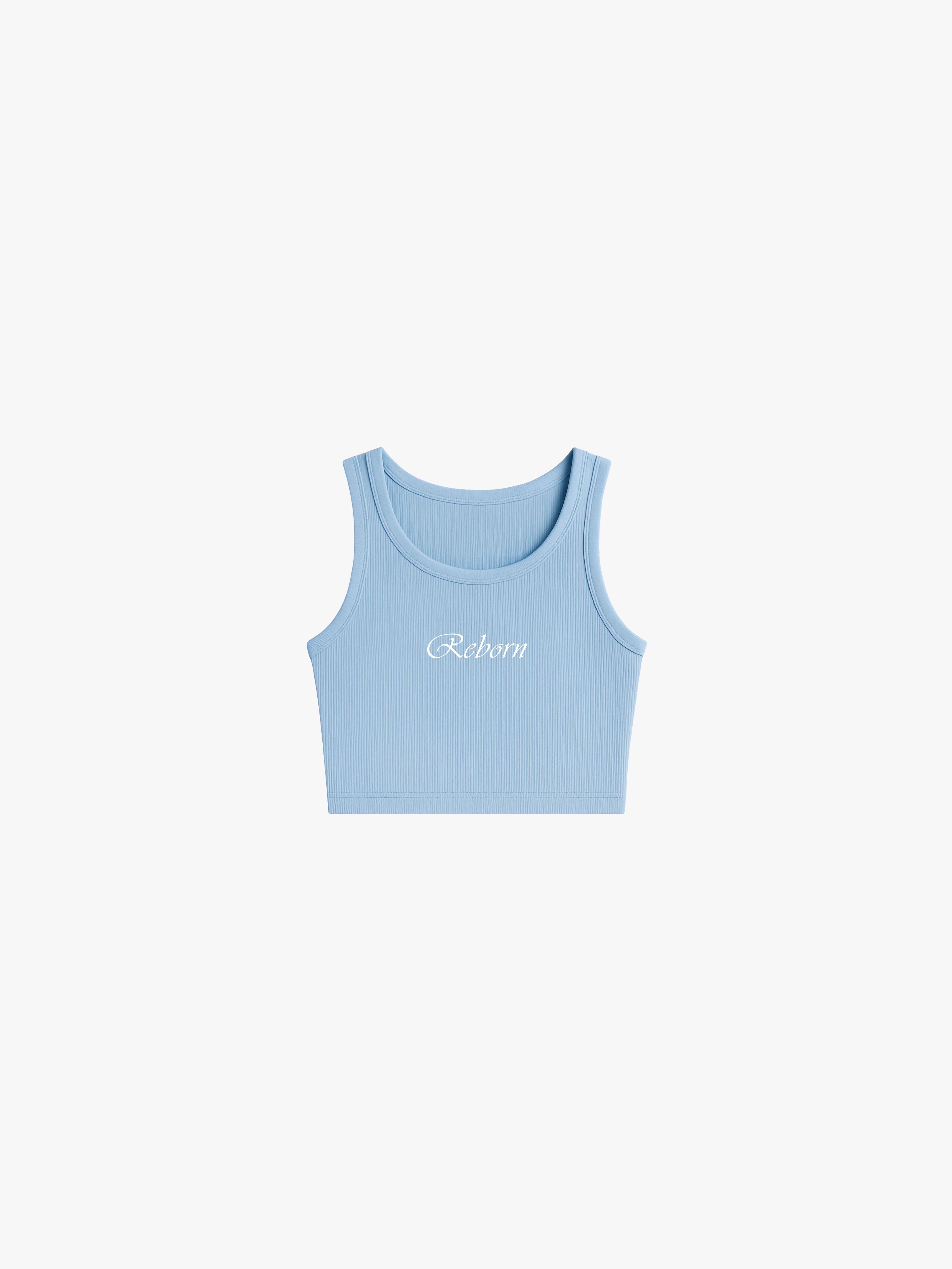 Identity RBasic Crop-top Rib Blue